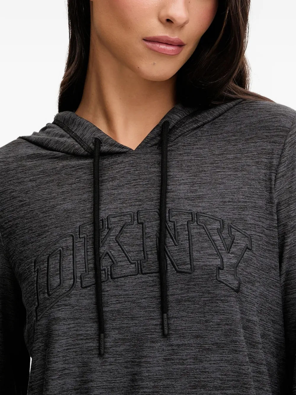 Dkny Hooded Pajama Set In Gray