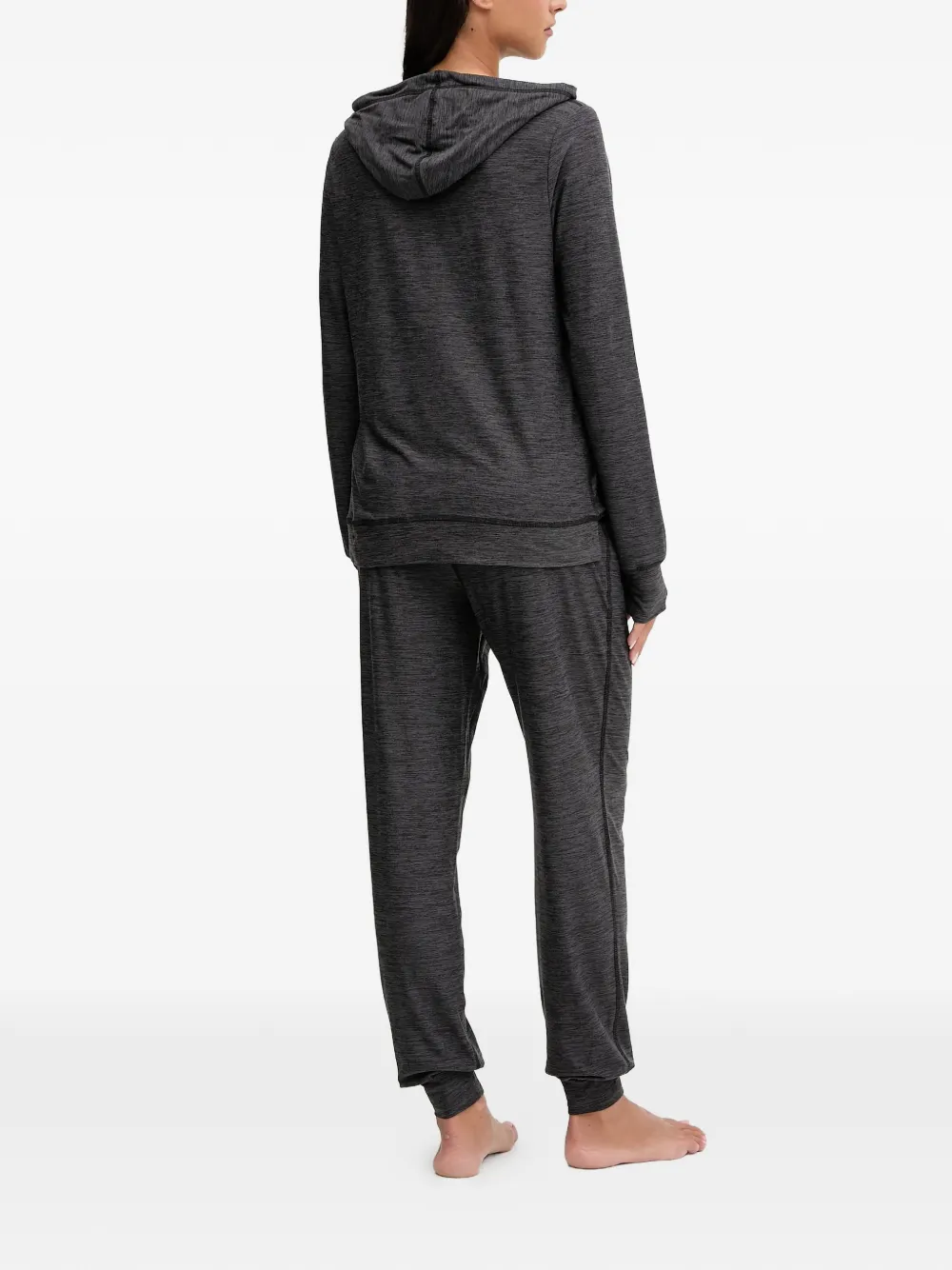 Dkny Hooded Pajama Set In Gray