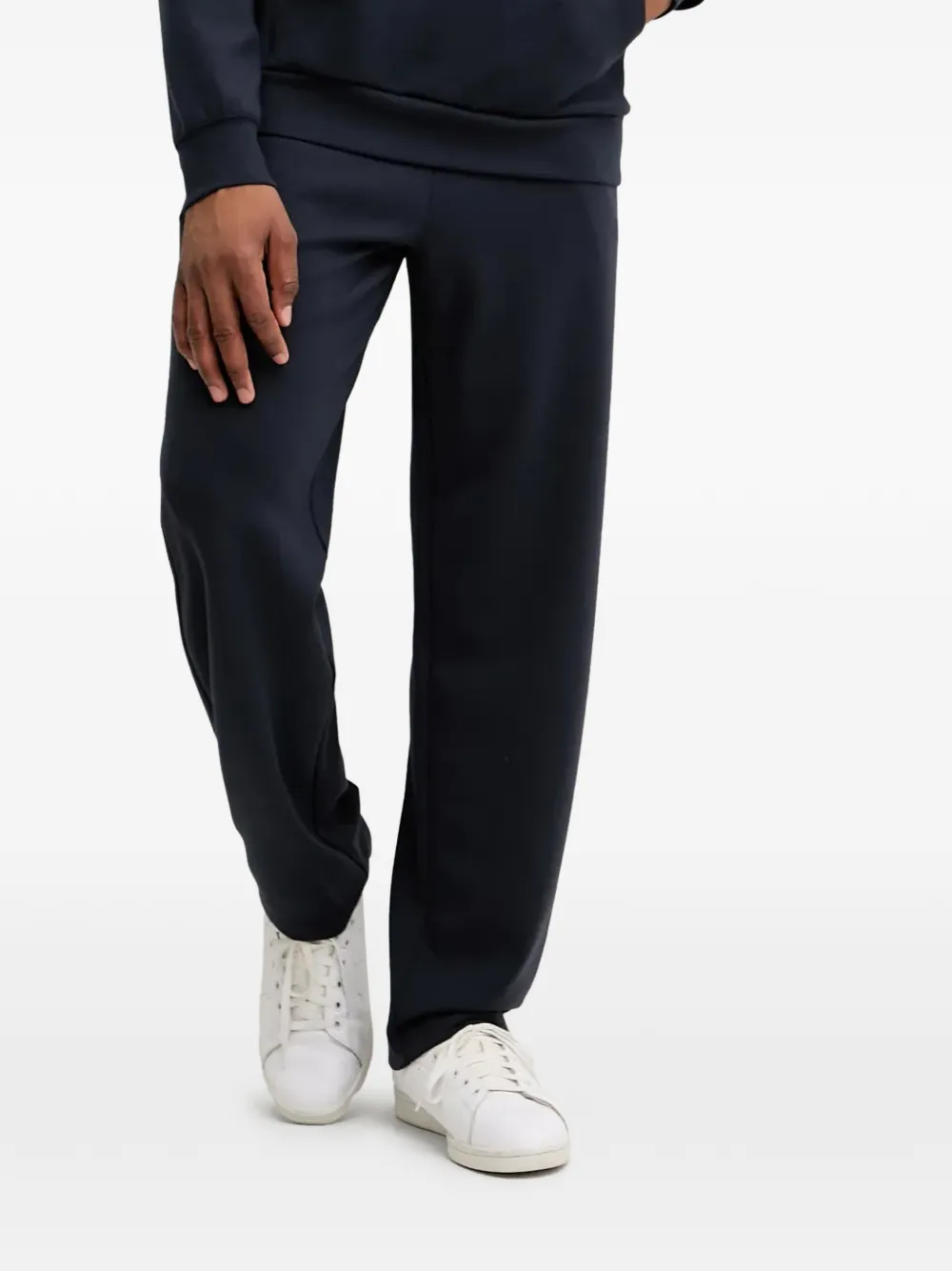 Ea7 Emporio Armani logo-patch track pants - Blu