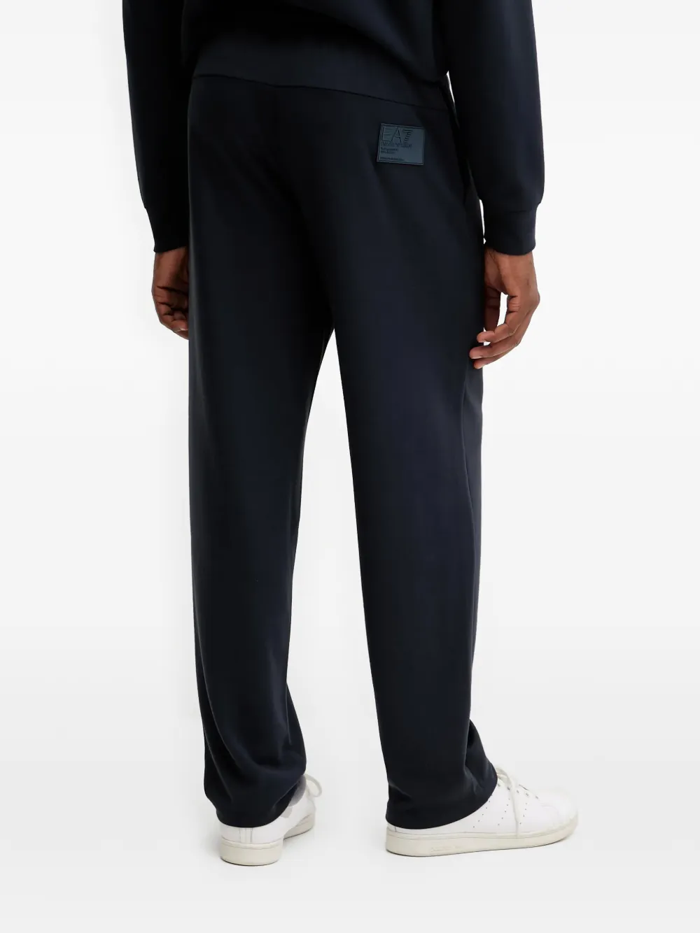 Ea7 Emporio Armani logo-patch track pants Blauw