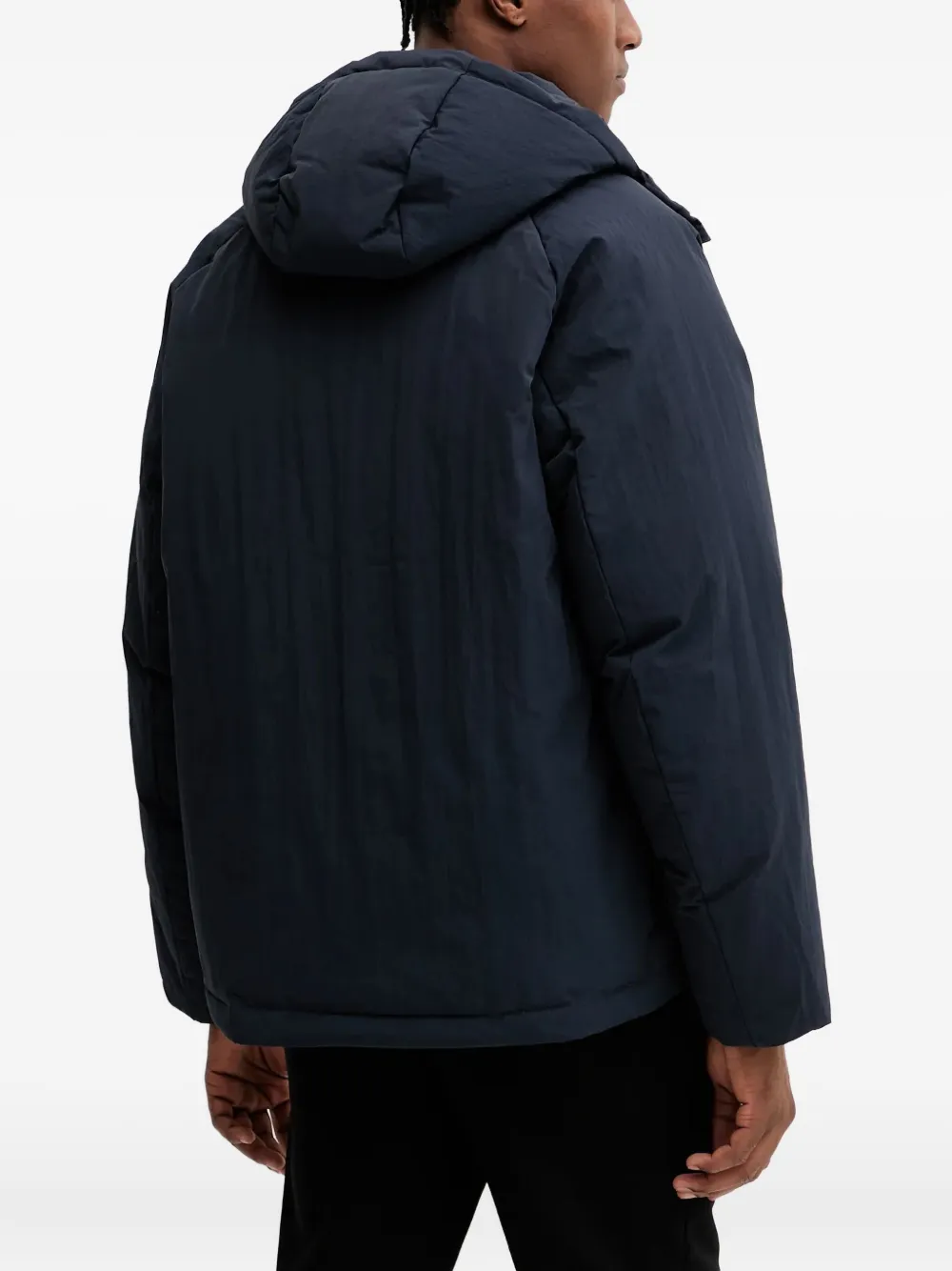 Ea7 Emporio Armani Jack met capuchon en ritssluiting Blauw