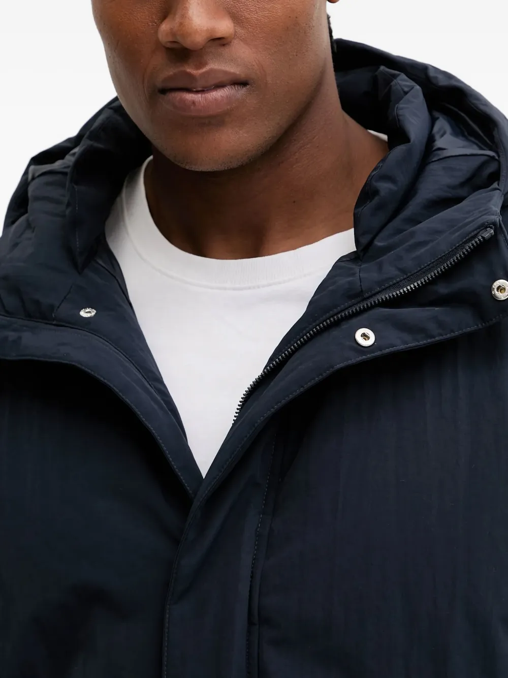 Ea7 Emporio Armani Jack met capuchon en ritssluiting Blauw