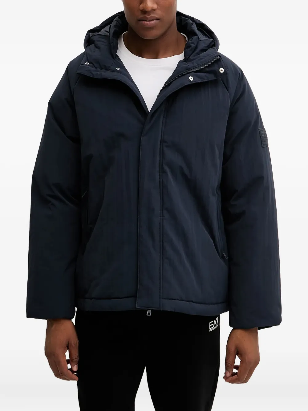 Ea7 Emporio Armani chamarra con capucha y cierre | azul | Image 1