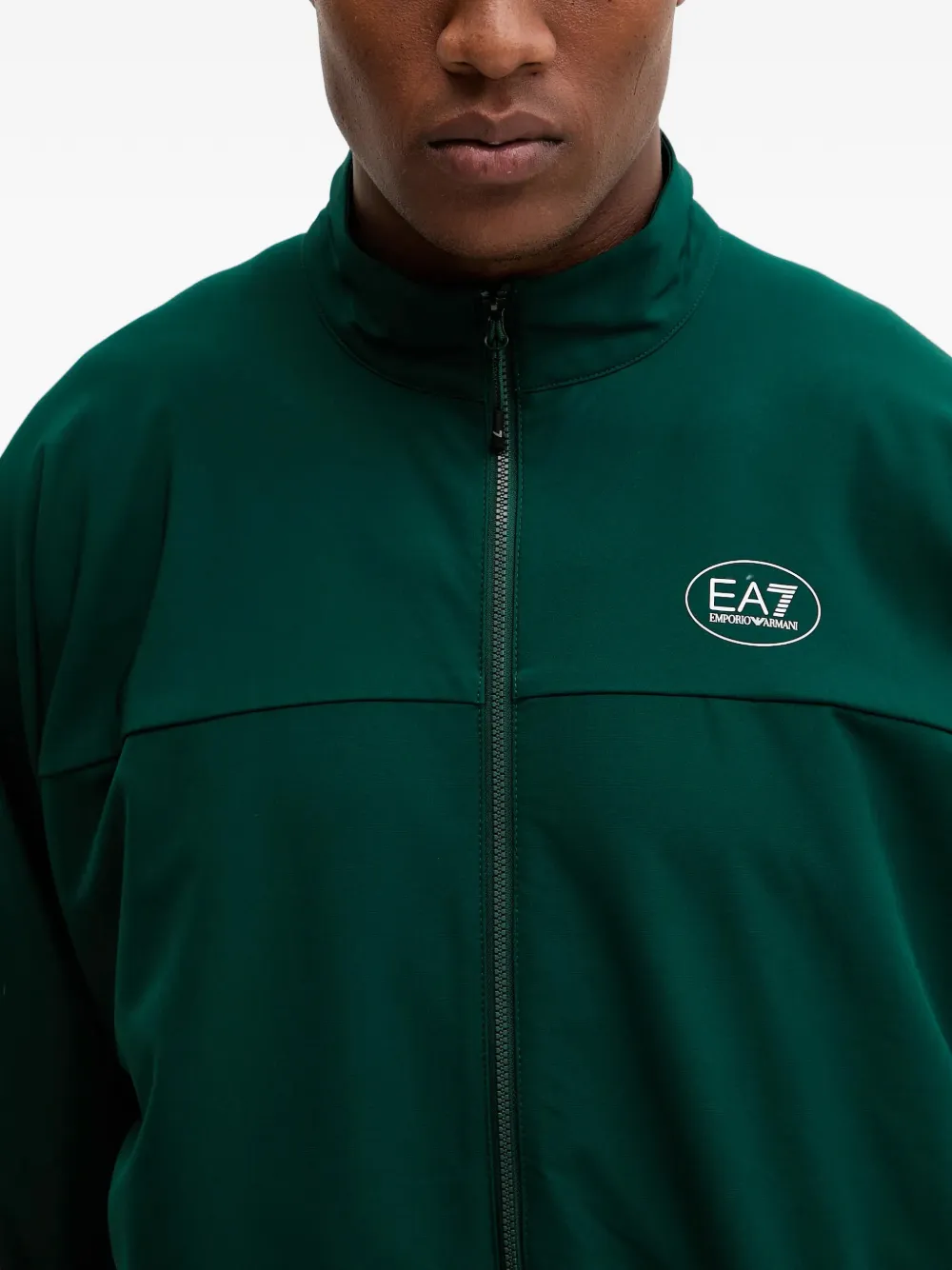 Ea7 Zip-up Tracksuit In Green
