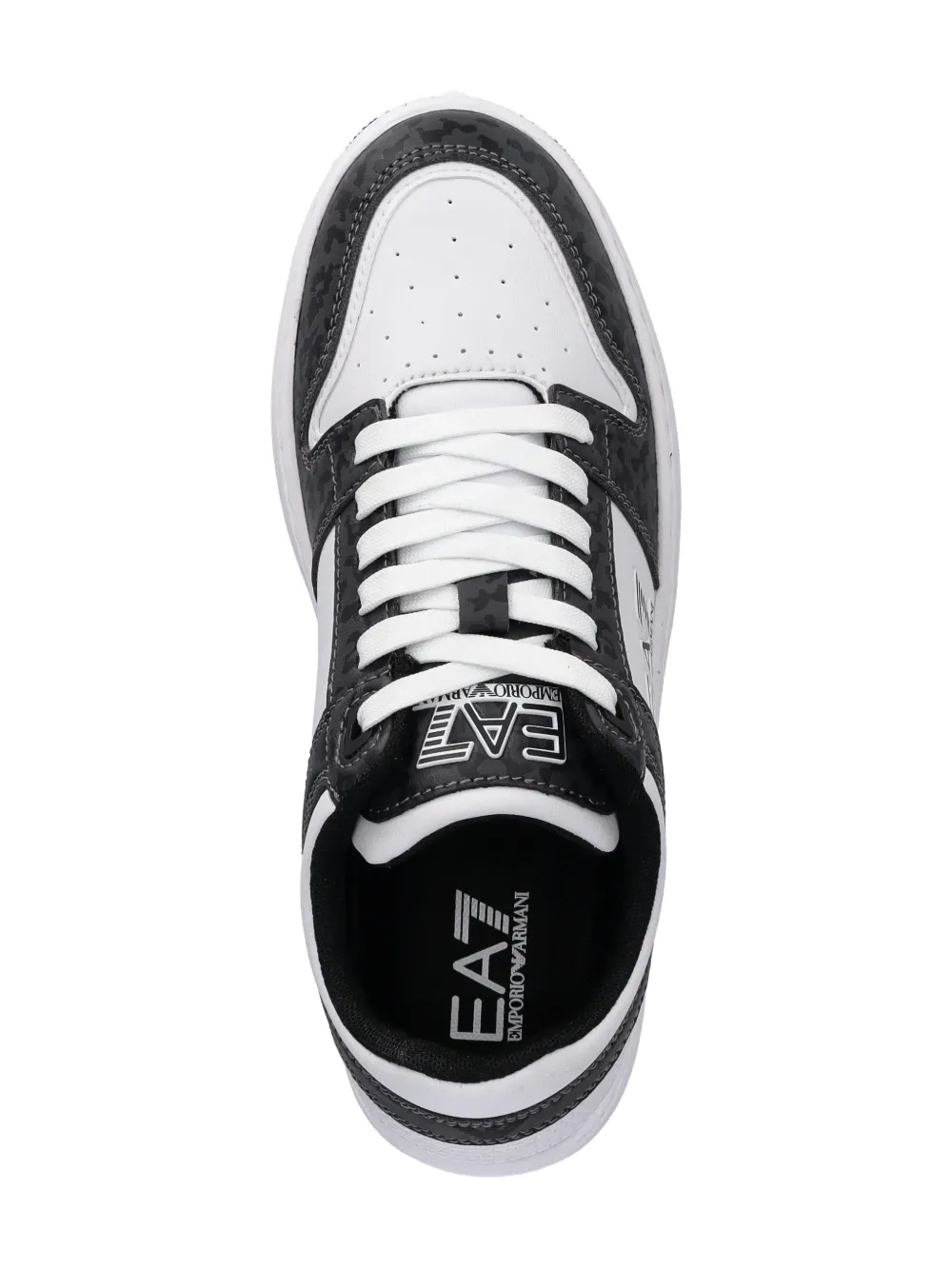 Ea7 Logo-detail Sneakers In White
