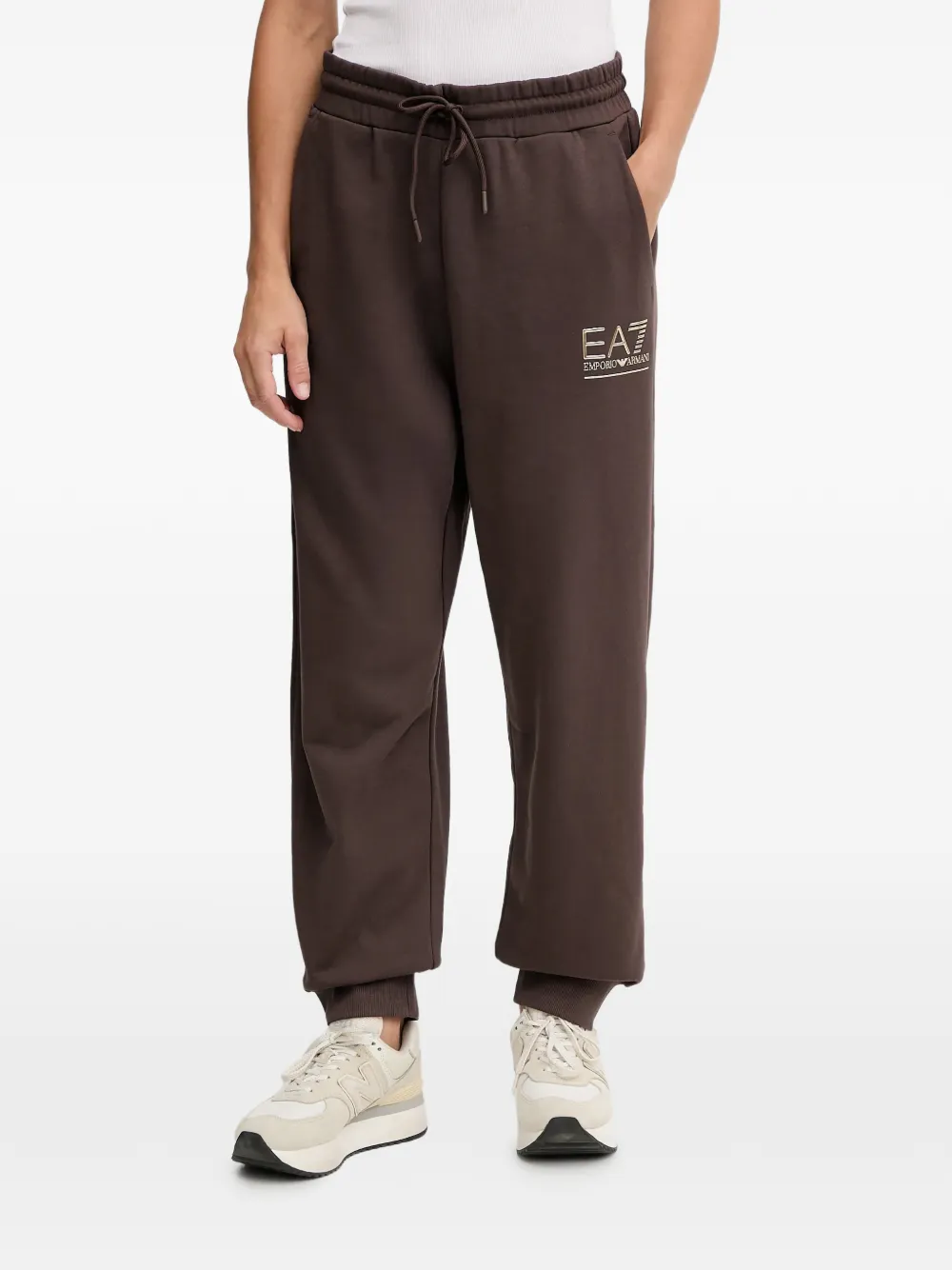 Ea7 Emporio Armani logo-detail tracksuit Bruin