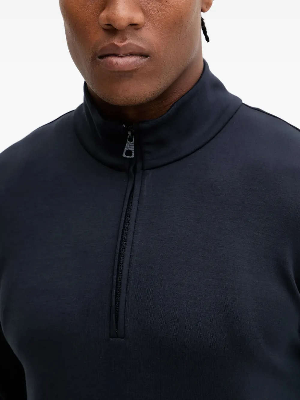 Ea7 Logo-patch Sweatshirt In Blue