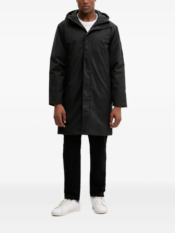 Ea7 Emporio Armani ジップ フーデッド コート | ブラック | FARFETCH JP