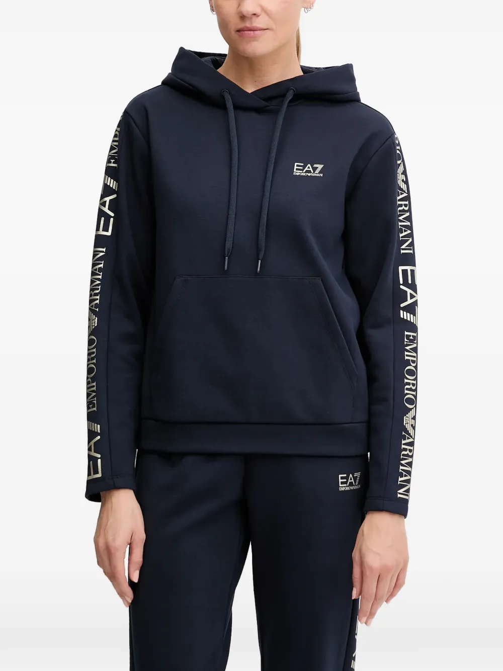 Ea7 Emporio Armani logo-detail tracksuit - Blu