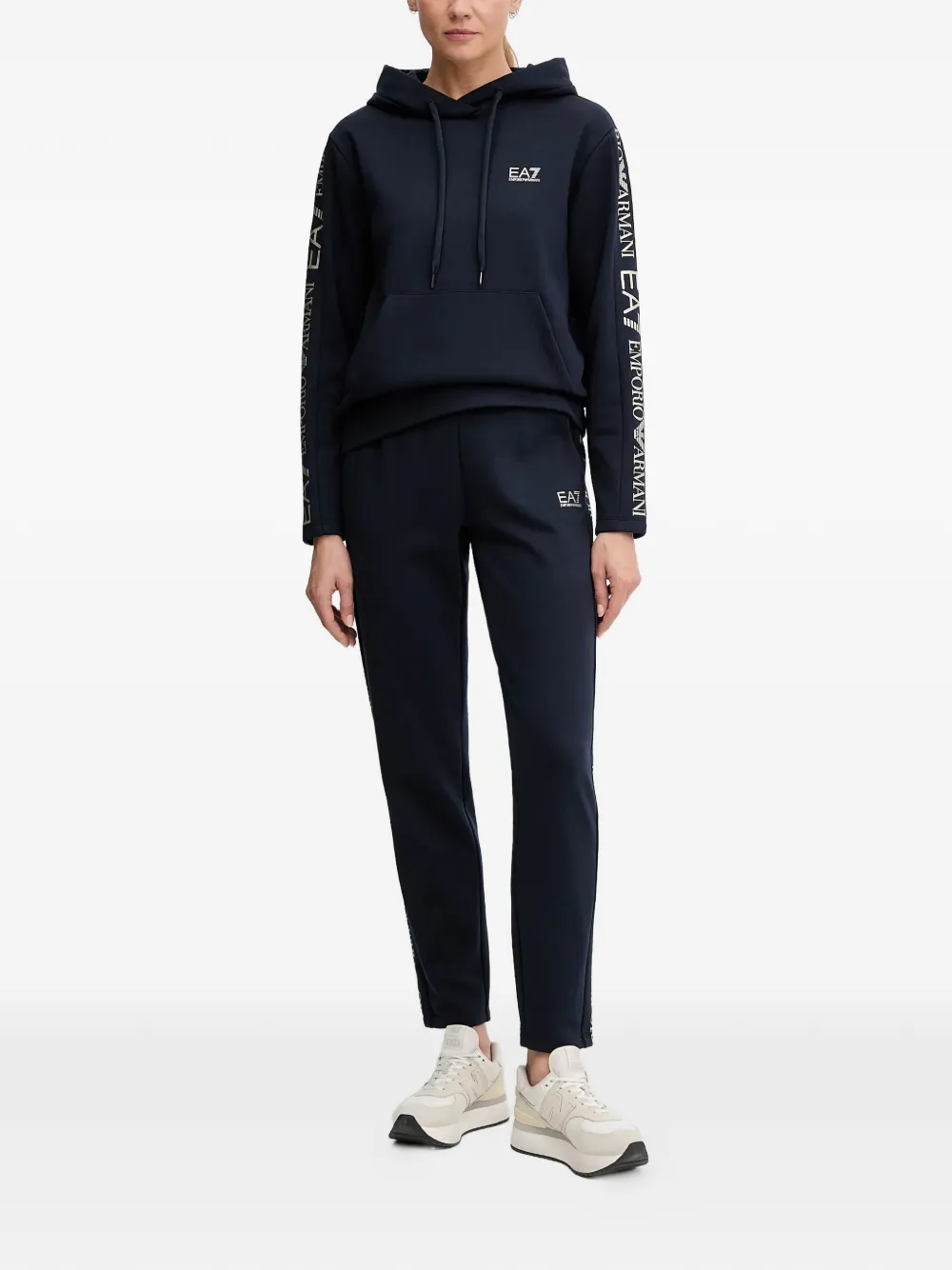 Ea7 Emporio Armani logo-detail tracksuit - Blauw