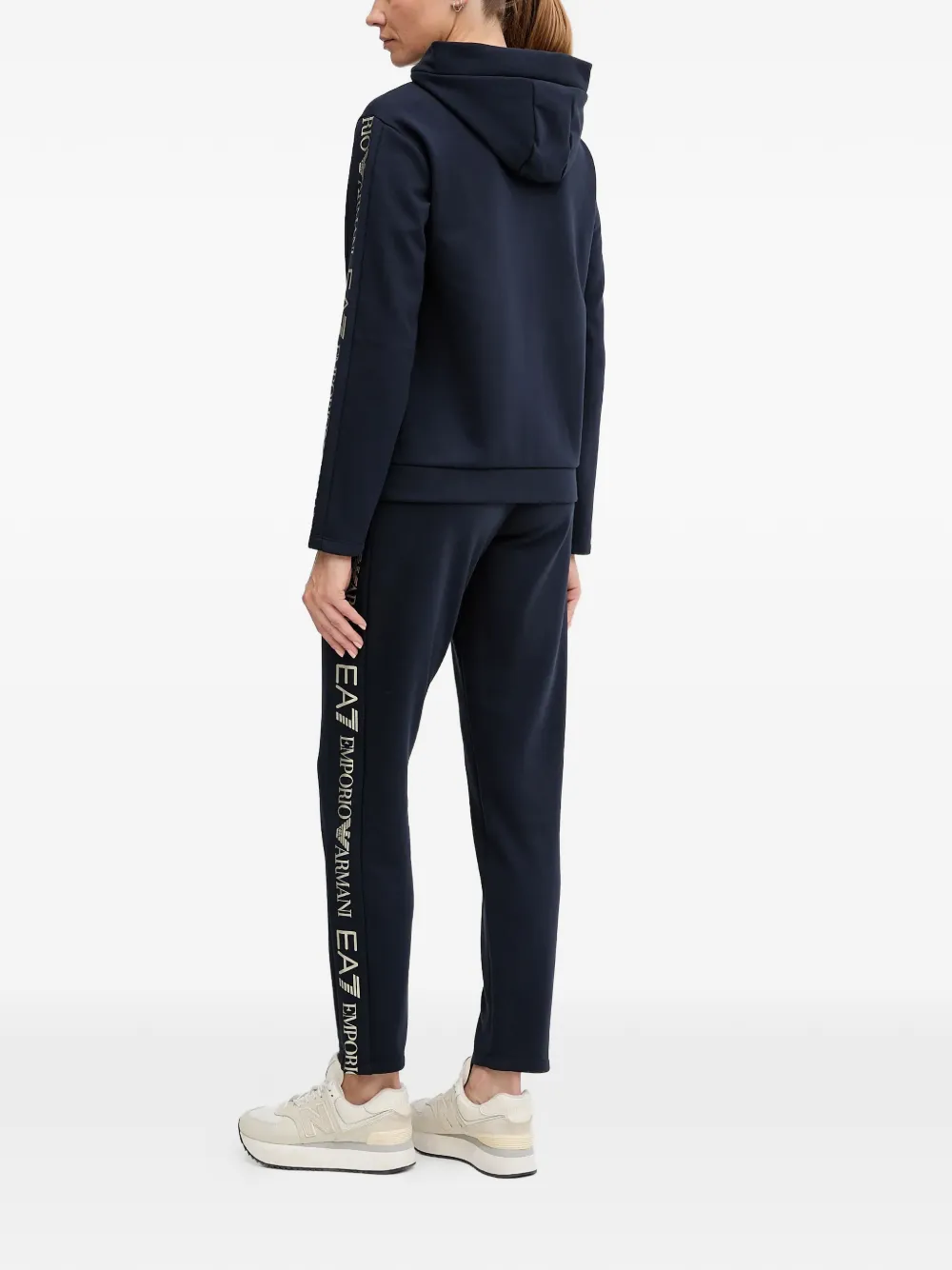 Ea7 Emporio Armani logo-detail tracksuit Blauw
