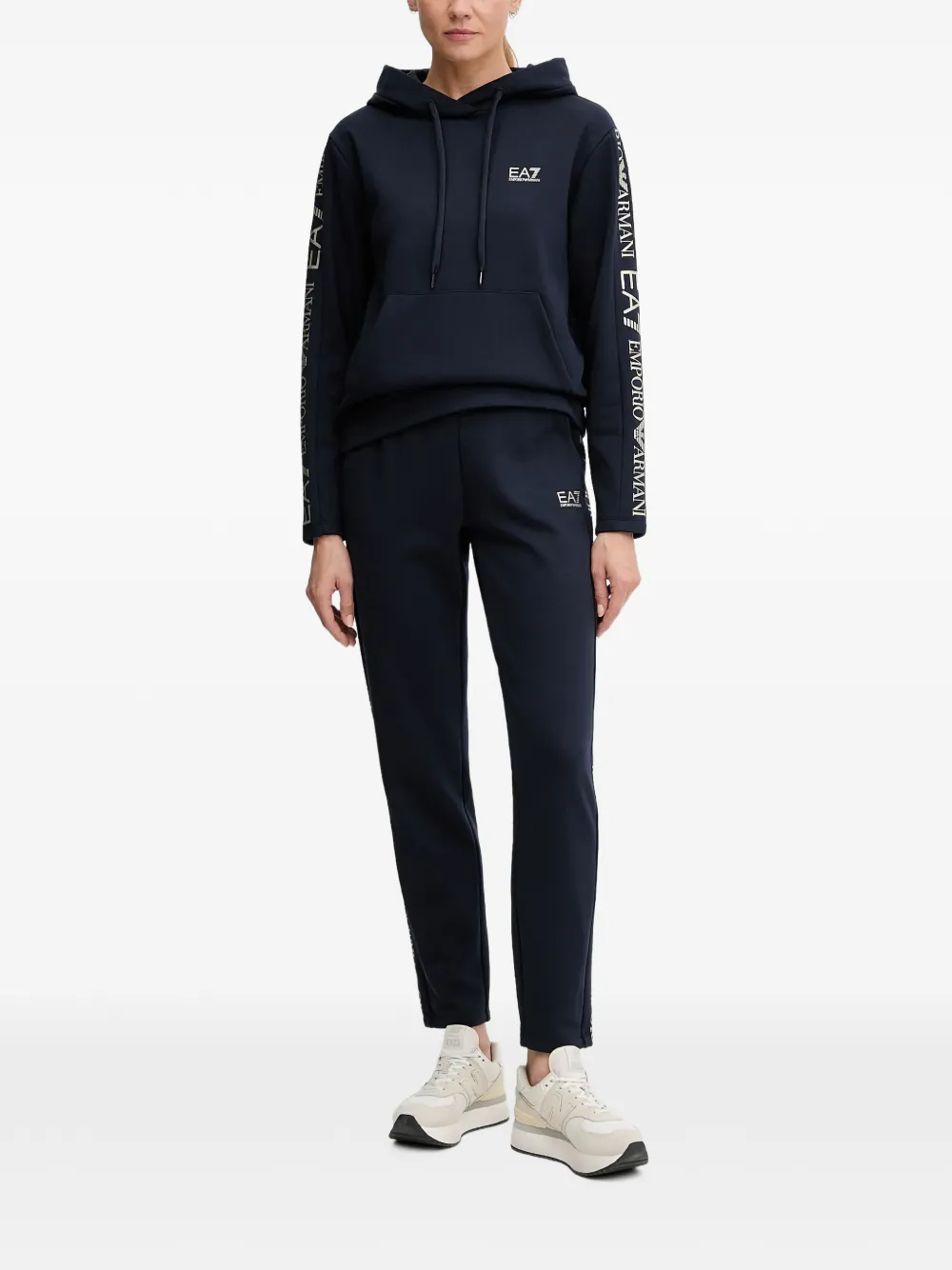Ea7 Emporio Armani logo-detail tracksuit Blauw
