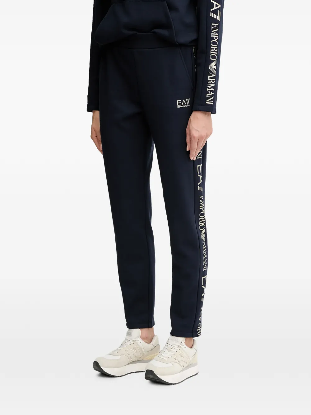 Ea7 Emporio Armani logo-detail tracksuit Blauw