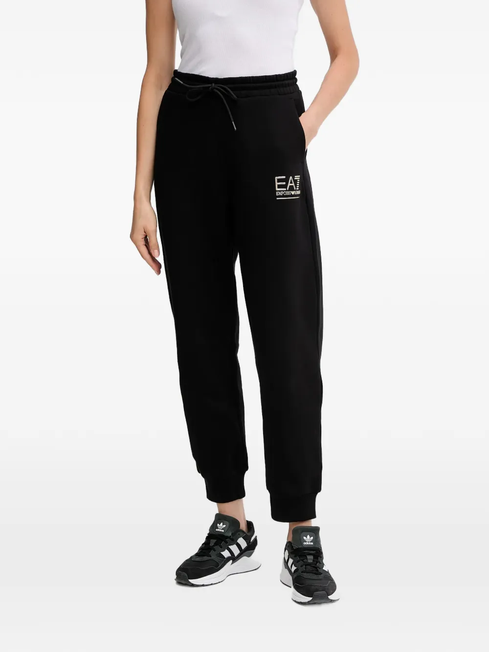 Ea7 Hooded Tracksuit In Black