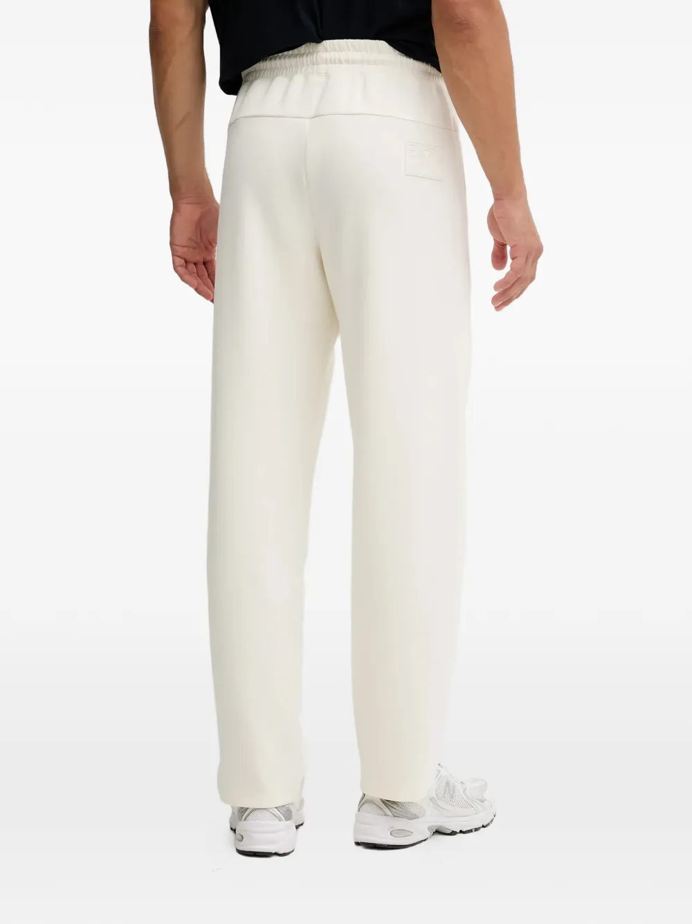 Ea7 Drawstring Track Pants In Neutral