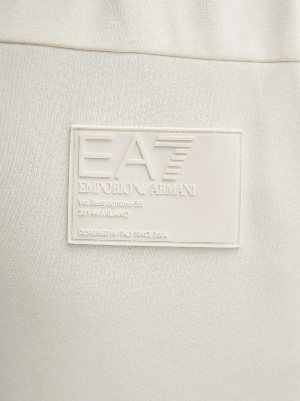 Ea7 Drawstring Track Pants In Neutral