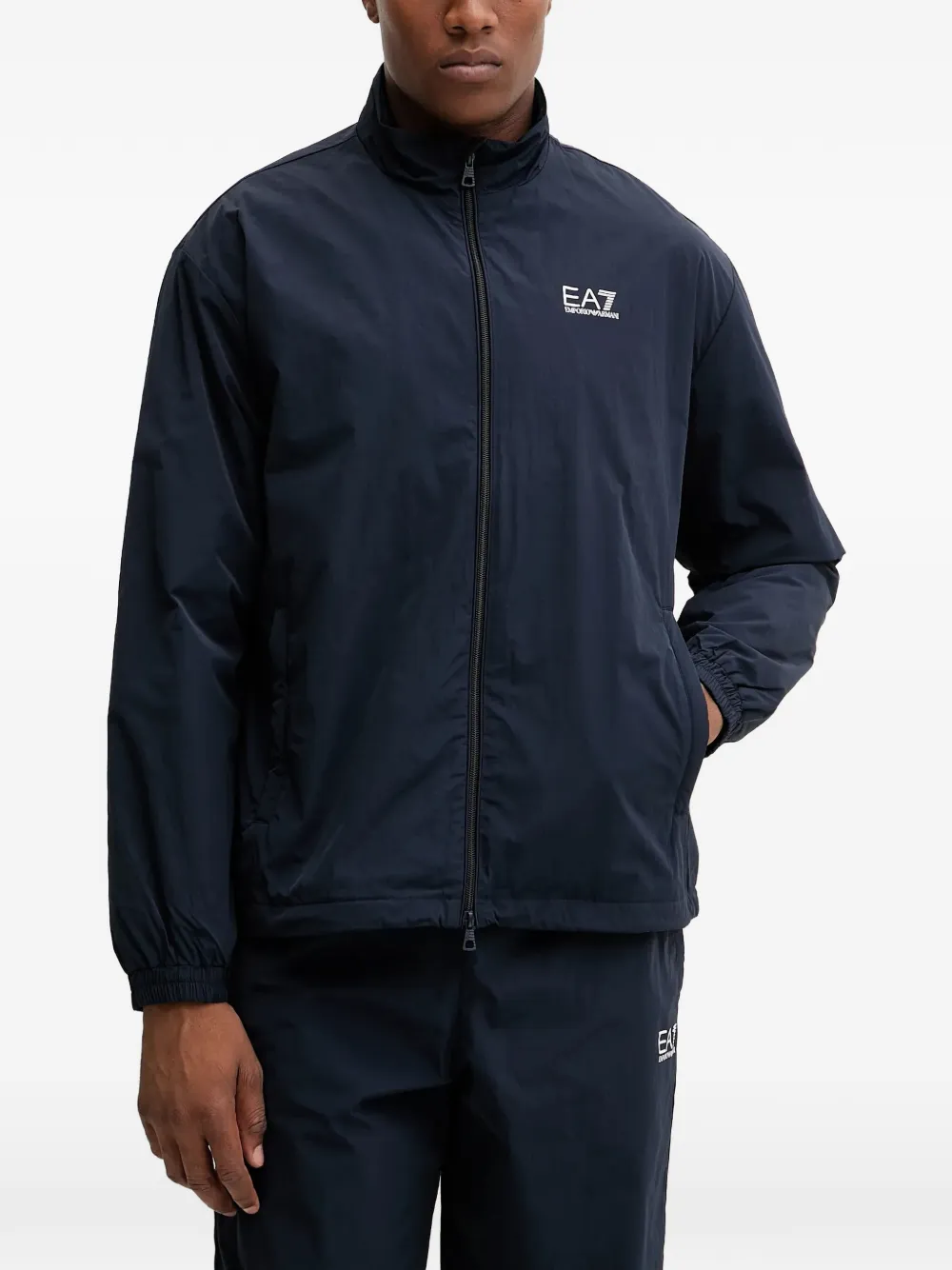 Ea7 Emporio Armani logo-detail tracksuit - Blu