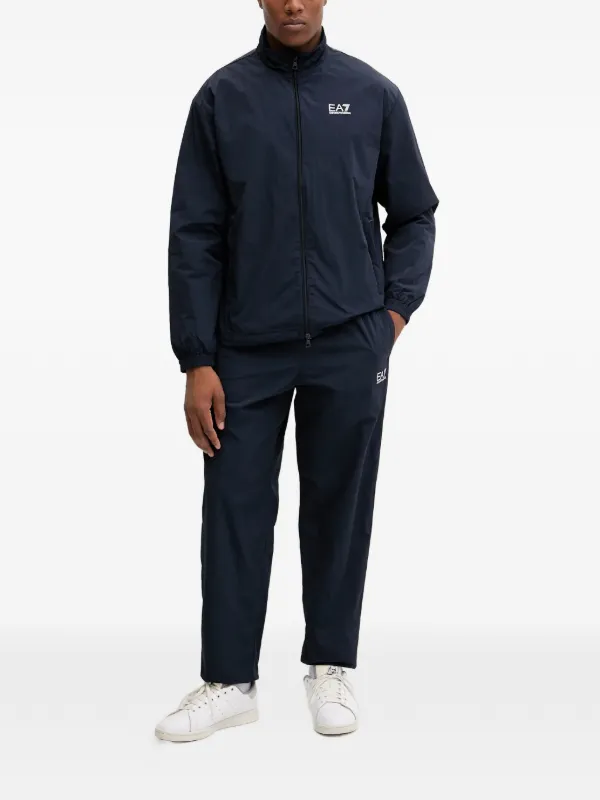 Ea7 Emporio Armani Conjunto De Agasalho Com Logo | Azul | FARFETCH BR