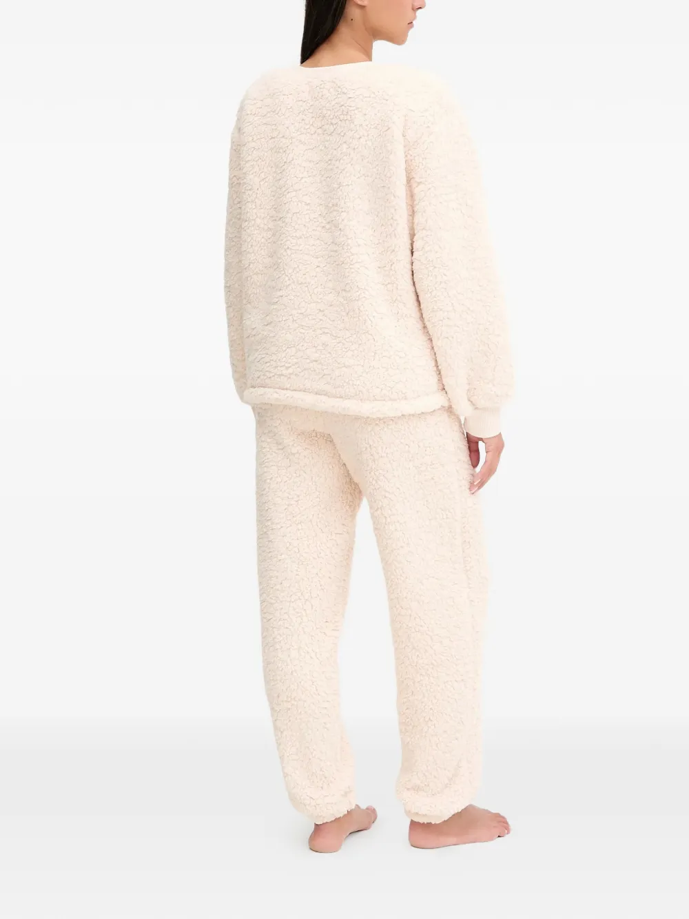 Dkny Sherpa Pajama Set In Pink