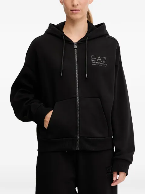 Ea7 Emporio Armani mjukisoverall med huva