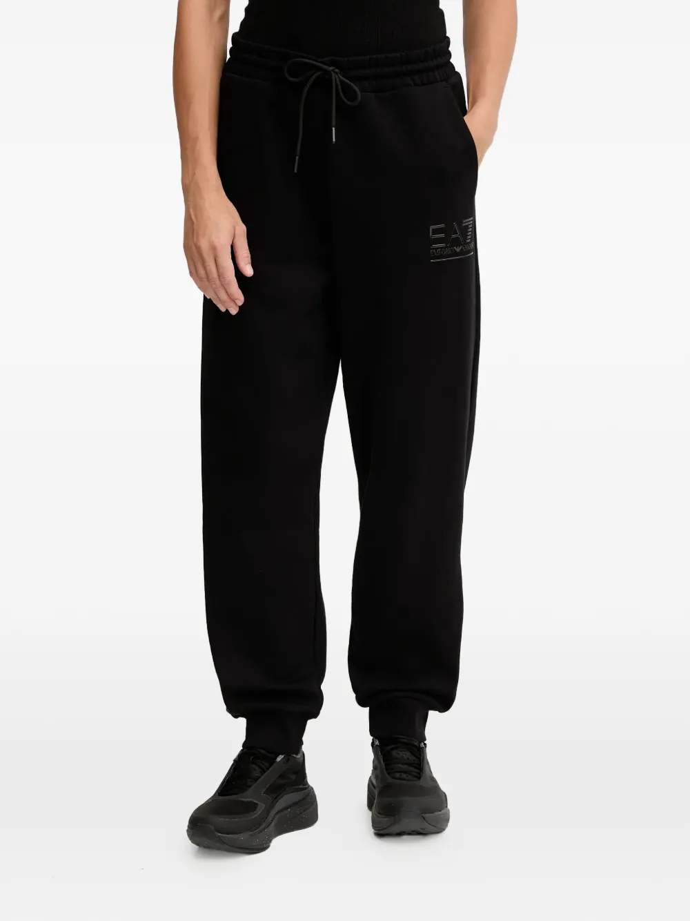 Ea7 Hooded Tracksuit In Black