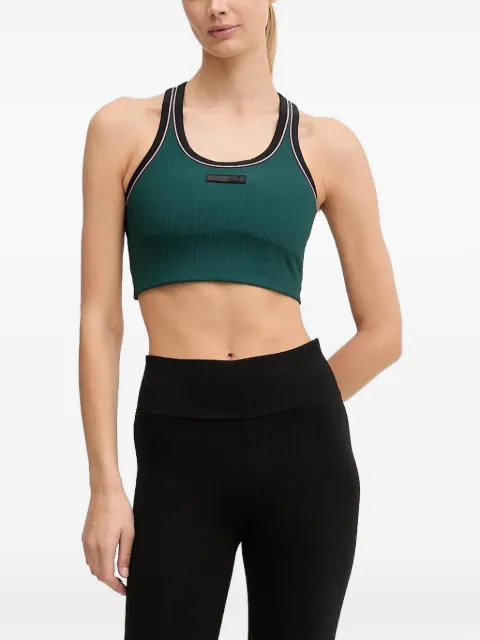 Ea7 Emporio Armani logo-patch sports bra
