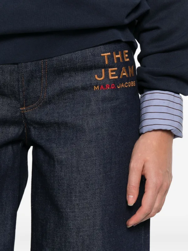 A.P.C. x Marc Jacobs logo-embroidered Jeans | Blue | FARFETCH