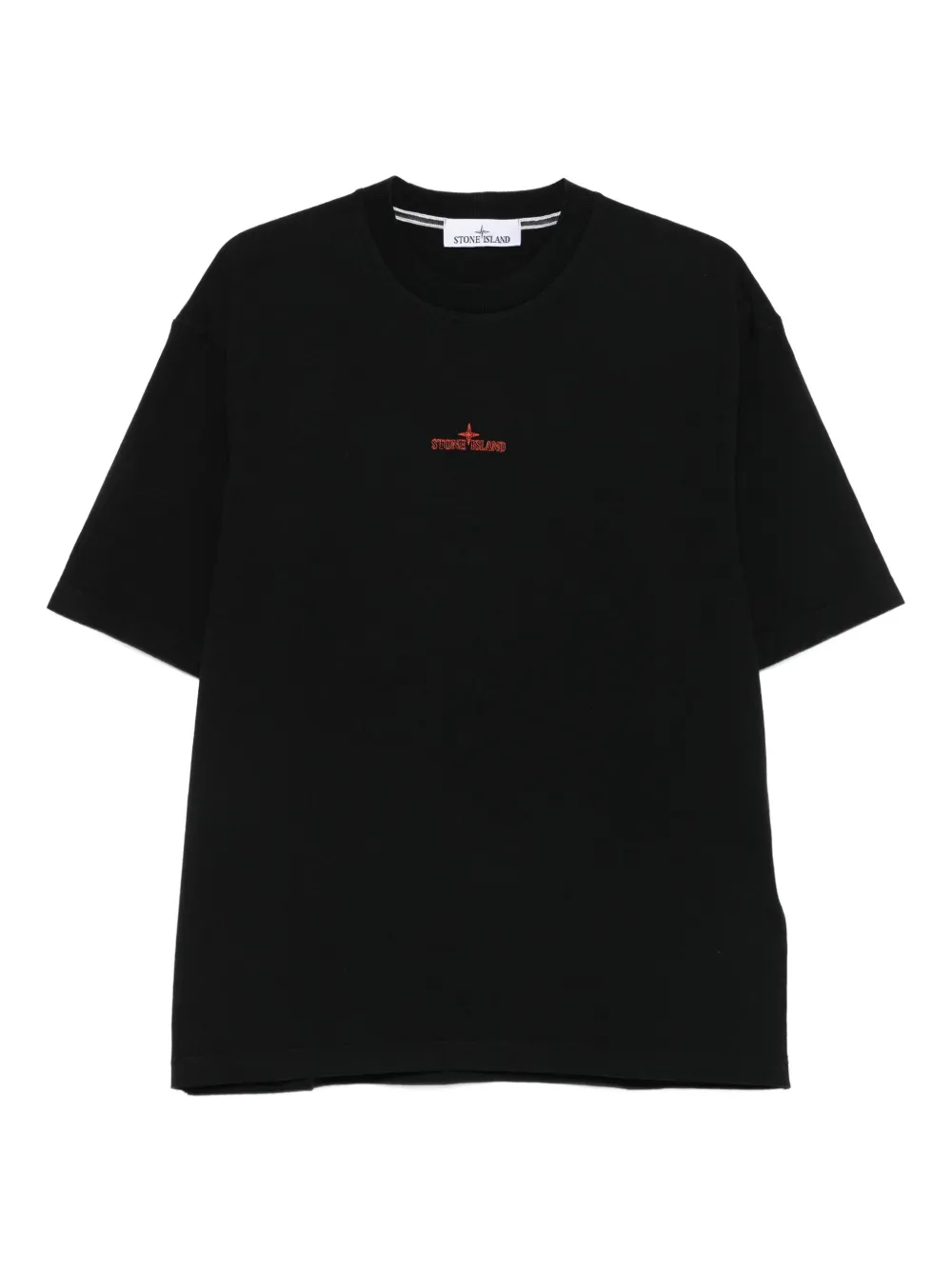 Stone Island playera con logo bordado | negro | Image 1