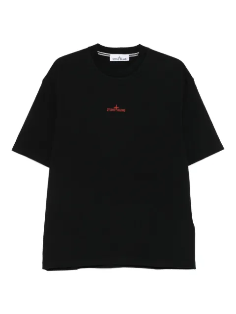 Stone Island logo-embroidered T-shirt