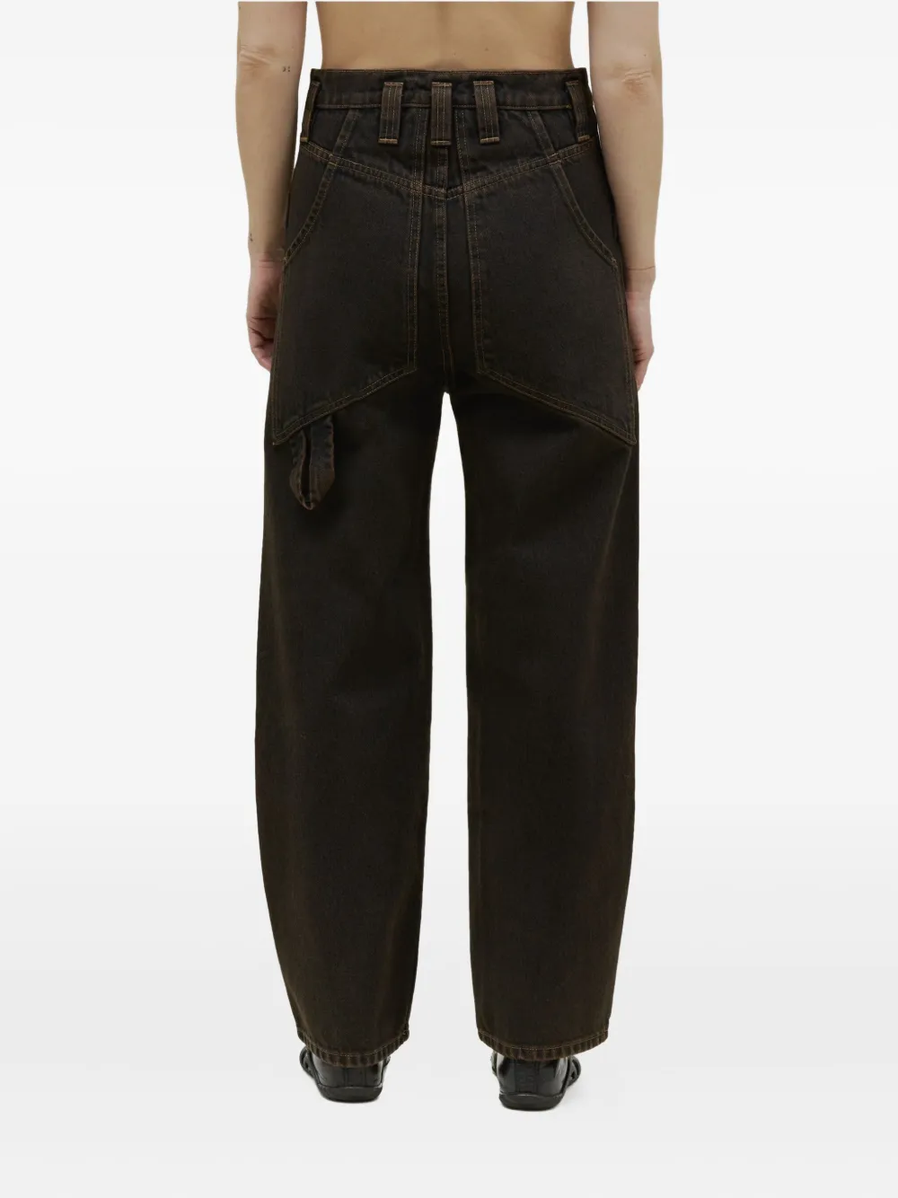 Eckhaus Latta Five-pocket Jeans In Blue