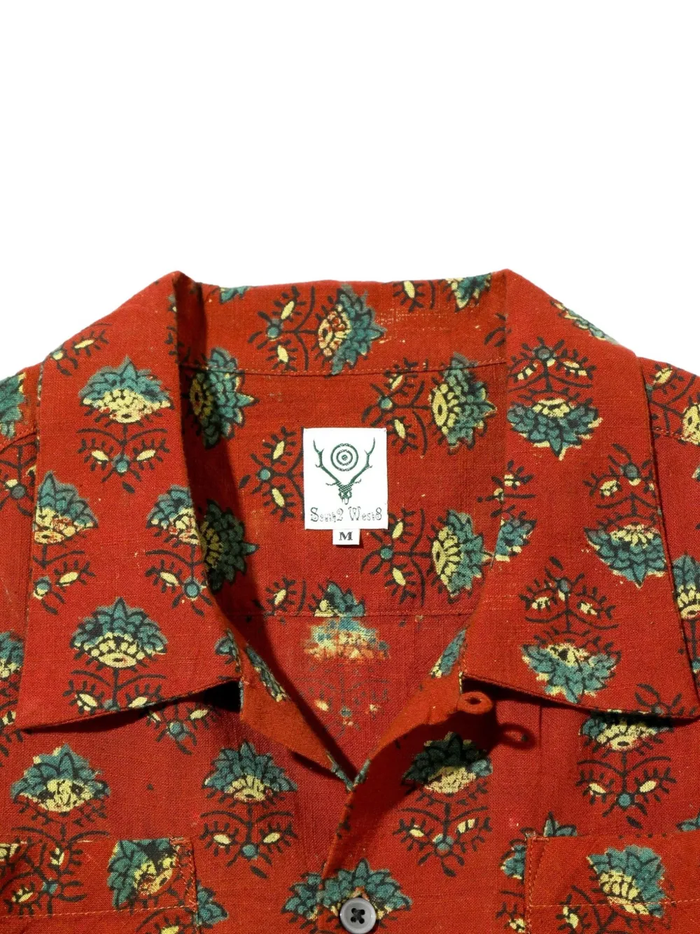  South2 West8 Front-pockets Shirt - Red 