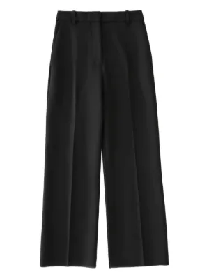 Studio Nicholson Dordoni クロップドワイドパンツ | ブラック