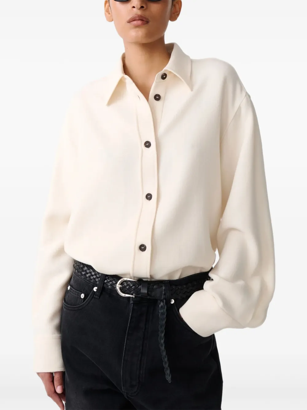 Studio Nicholson Santini blouse Wit