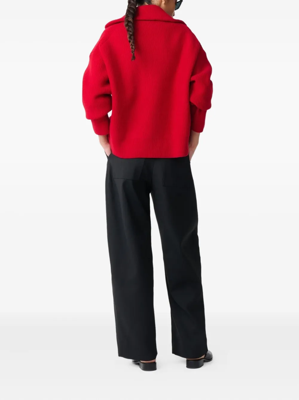 Studio Nicholson Sandos Cardigan In Red