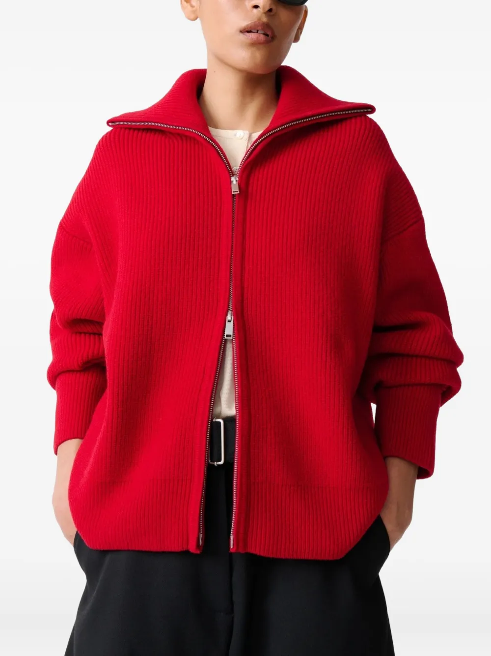 Studio Nicholson Sandos Cardigan | Red | FARFETCH