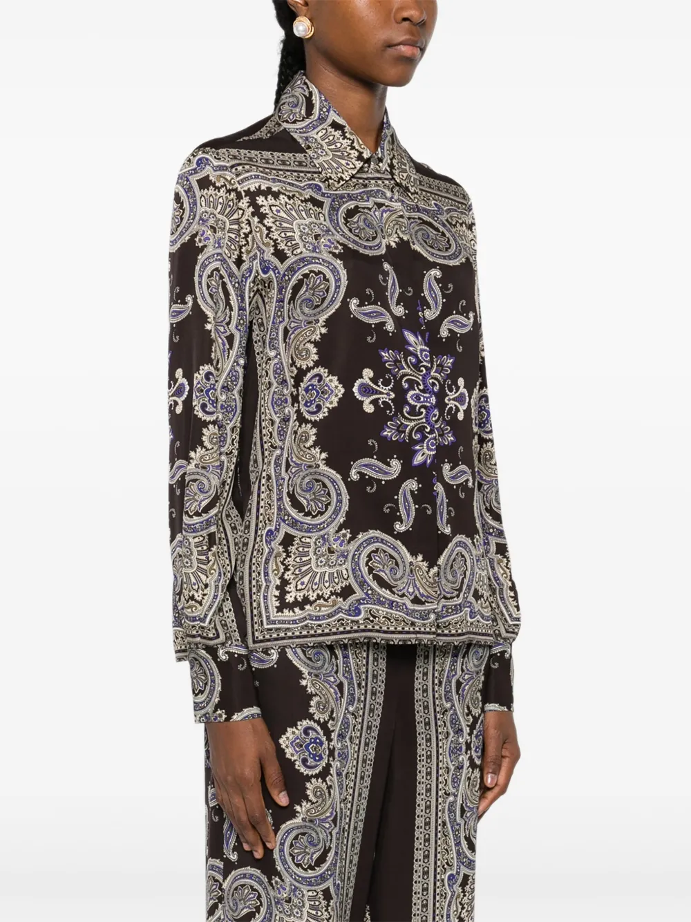 LIU JO blouse met paisley-print Beige