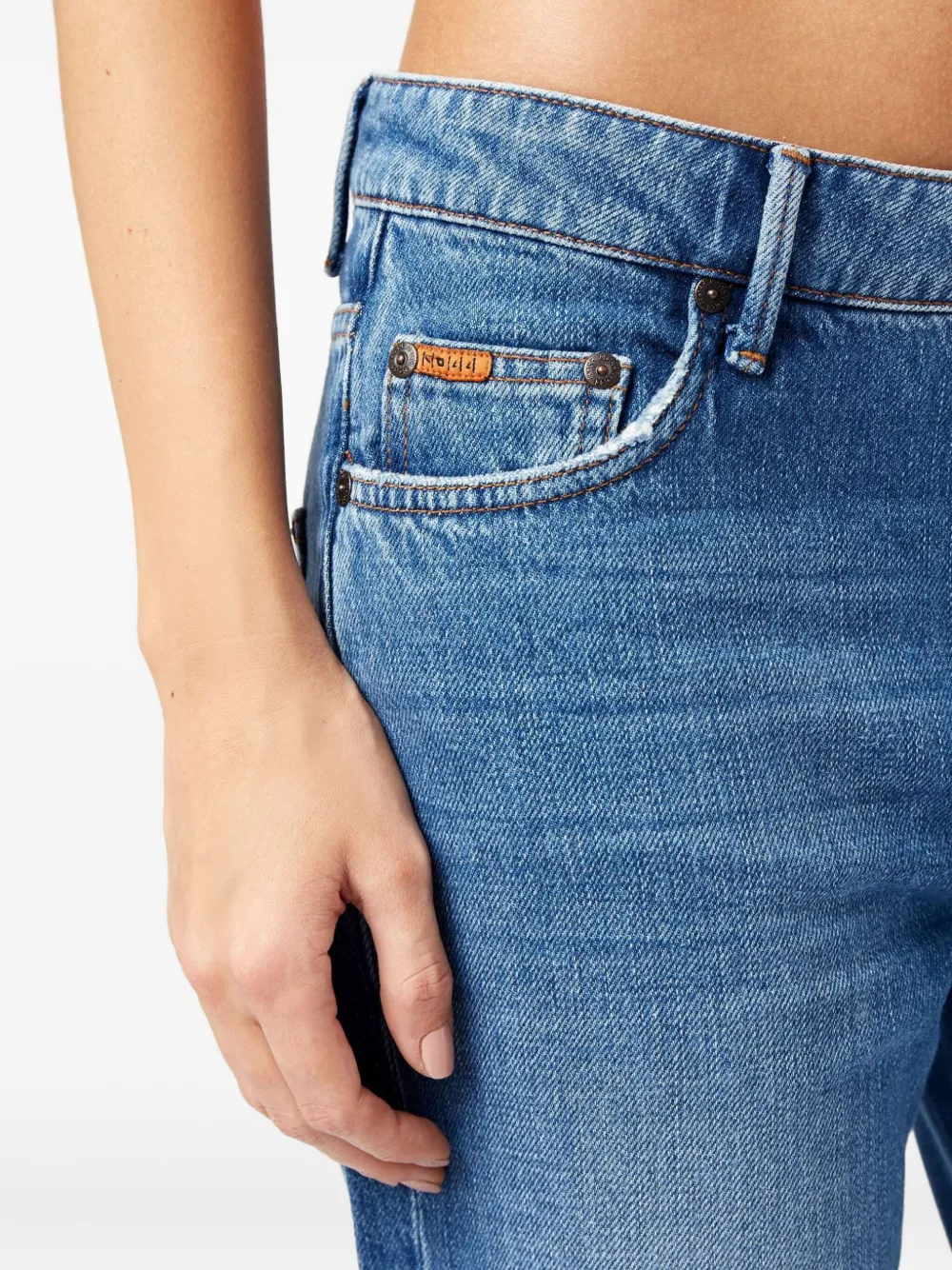 No44 Ripped Boyfriend Jeans In Blue