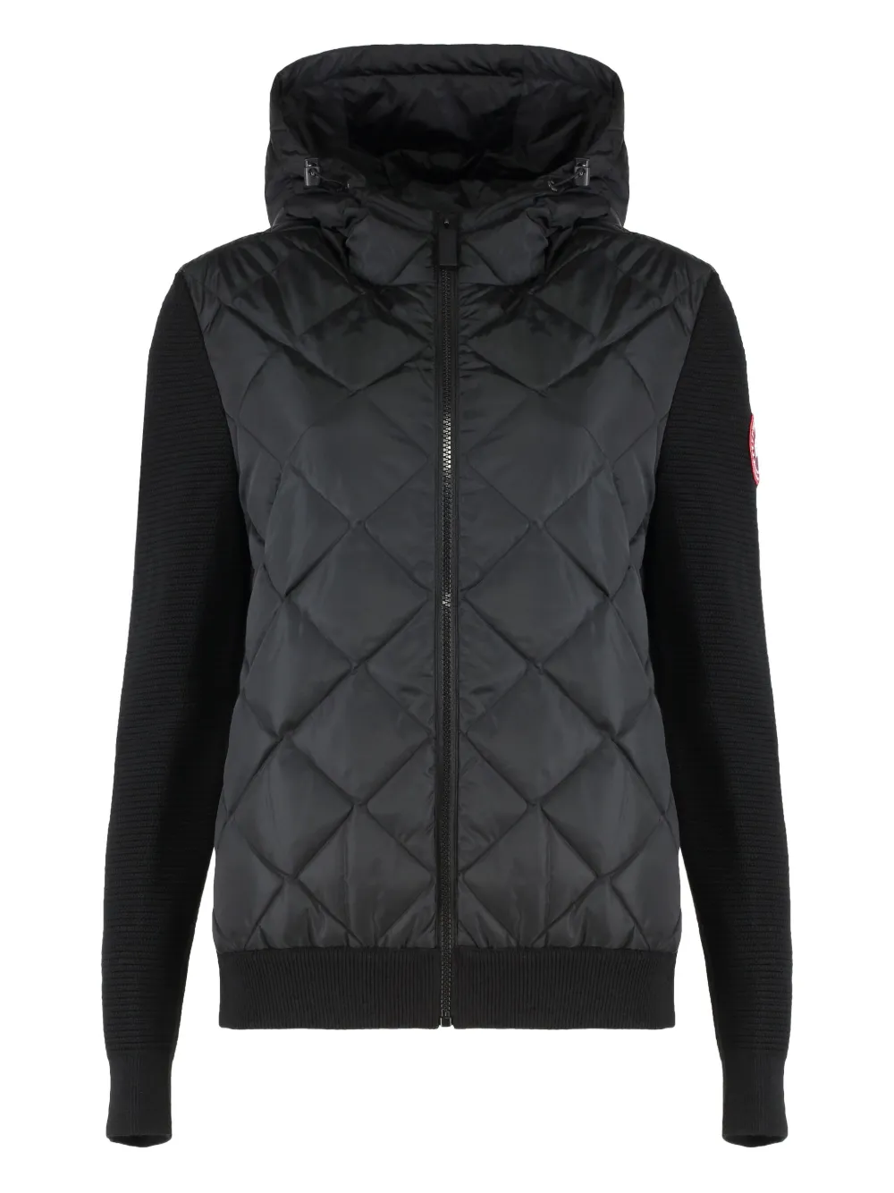 Canada Goose Padded-front Cardigan In Brown