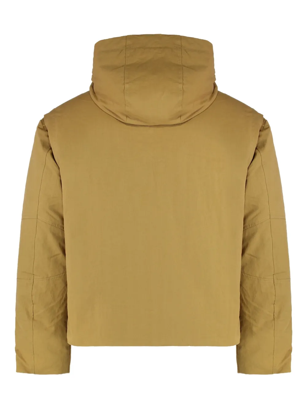 K-way Short Parka Guillermo With Hood In Brown