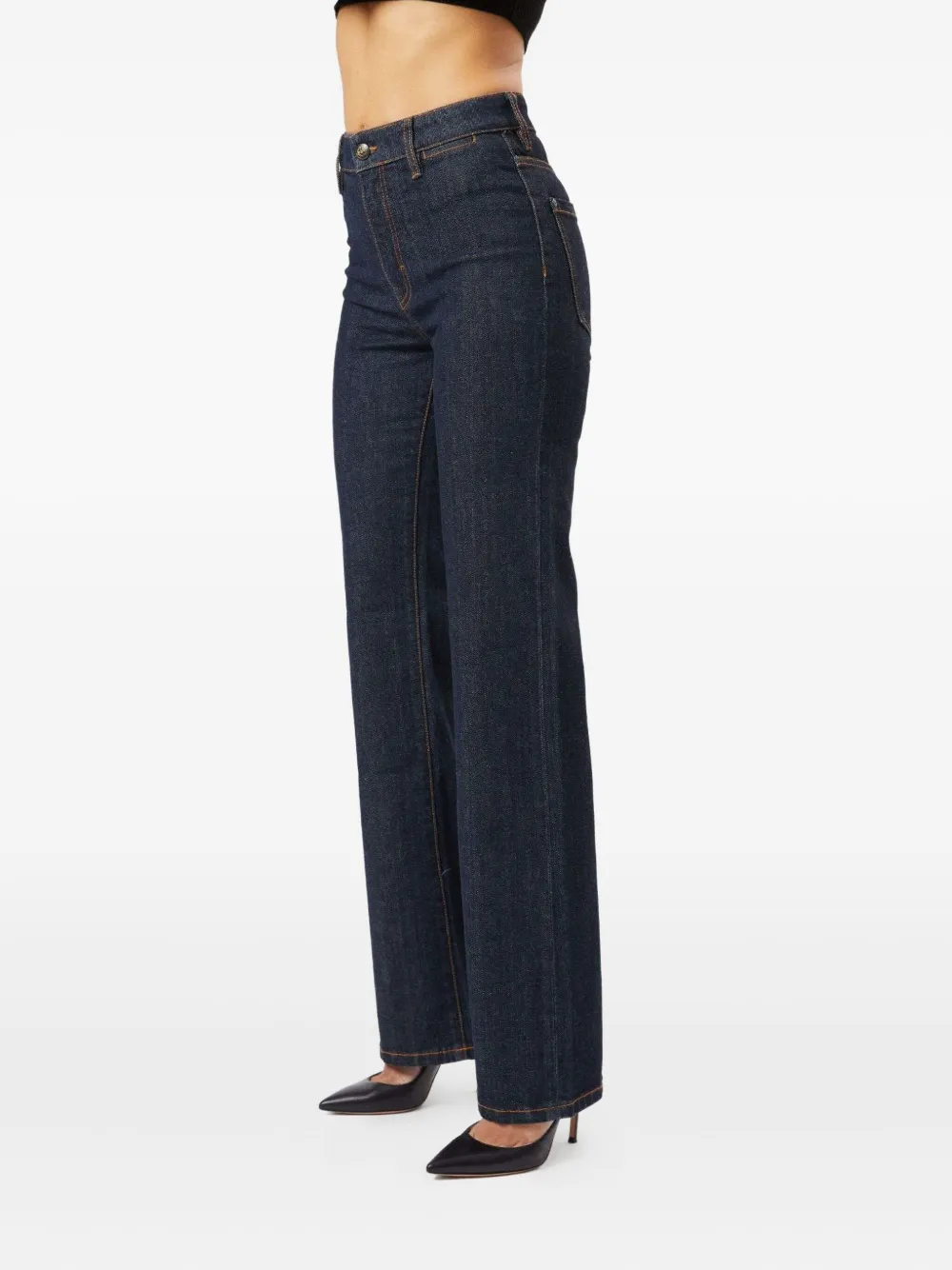 No44 Flare Jeans In Blue