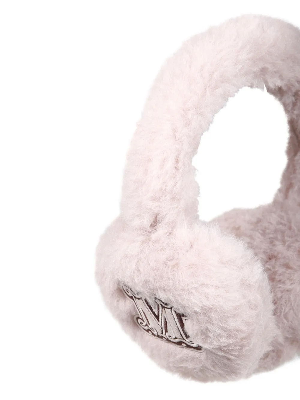 Max Mara Muffy1 Logo-patch Earmuffs In Pink