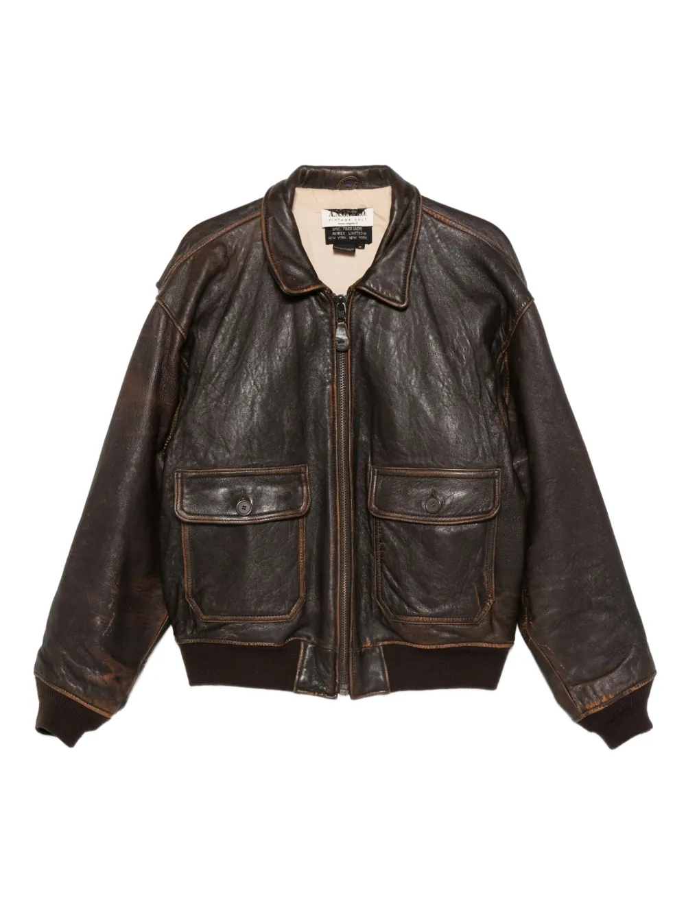 A.N.G.E.L.O. Vintage Cult chamarra con cierre 1990 | marrón | Image 1
