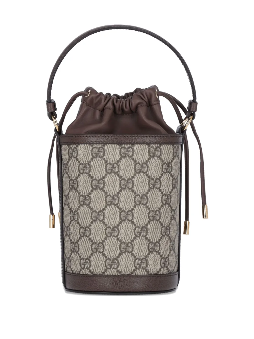 Gucci Mini Ophidia Bucket Bag In Brown