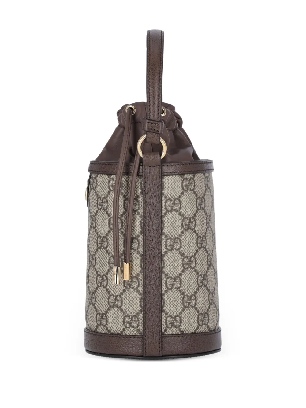 Gucci Ophidia kleine bucket-tas Bruin