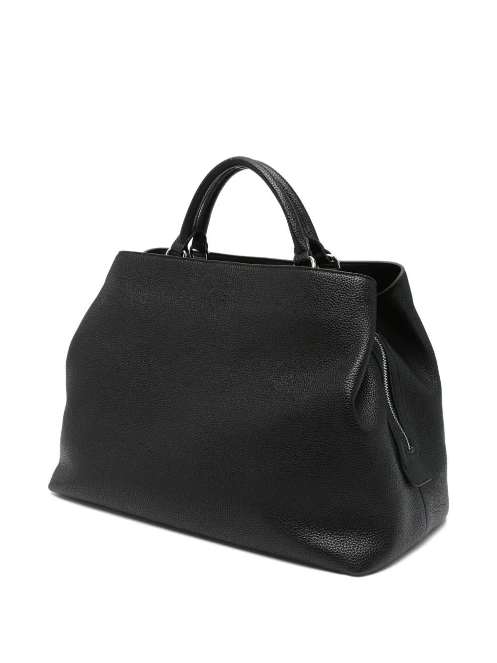 Armani Exchange logo-lettering tote bag - Zwart