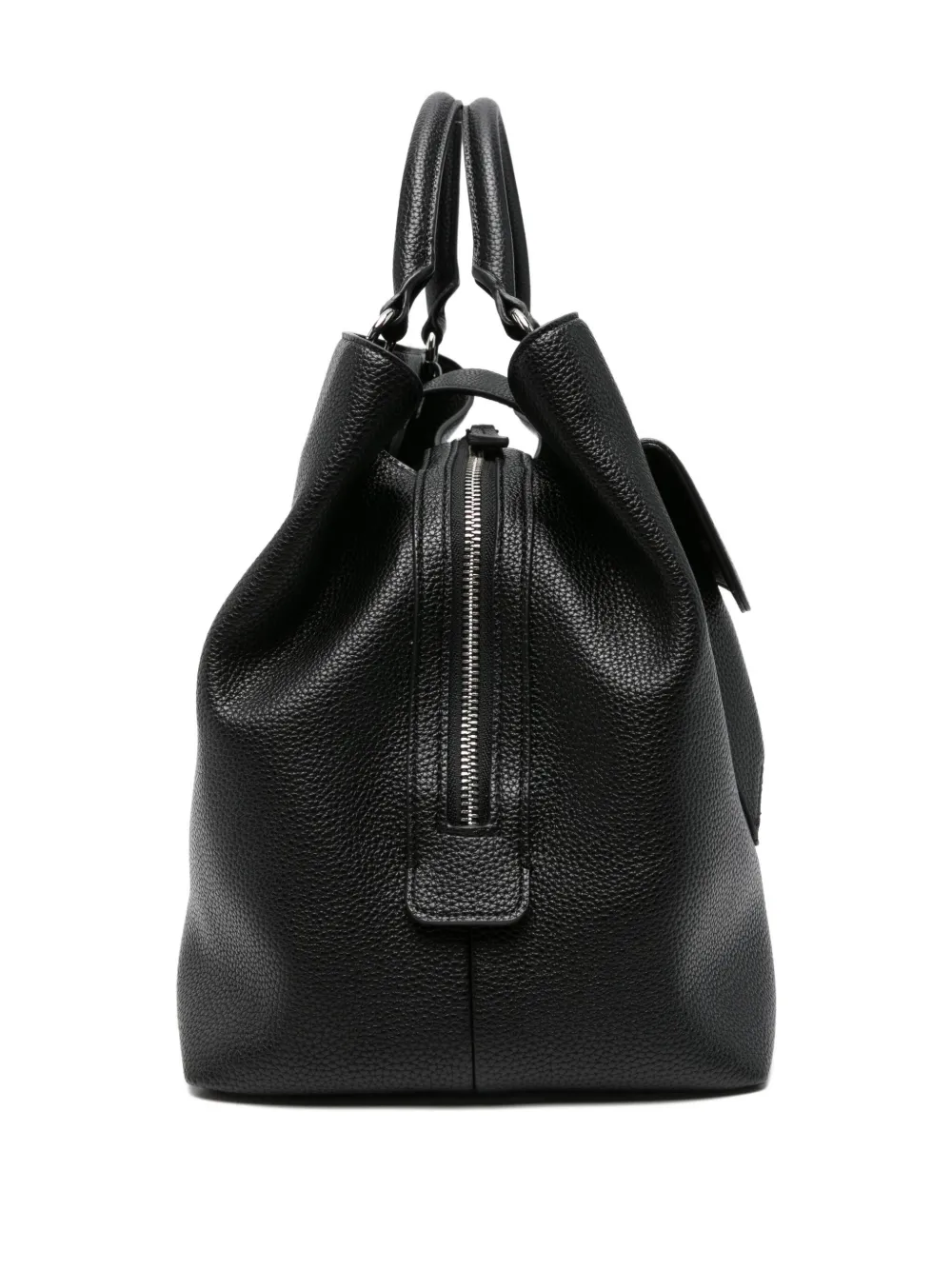 Armani Exchange Logo-lettering Tote Bag In Black