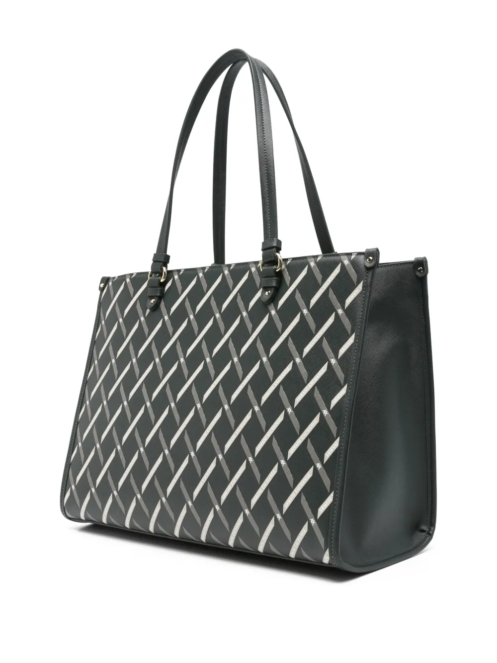Armani Exchange Shopper met geometrisch patroon Zwart