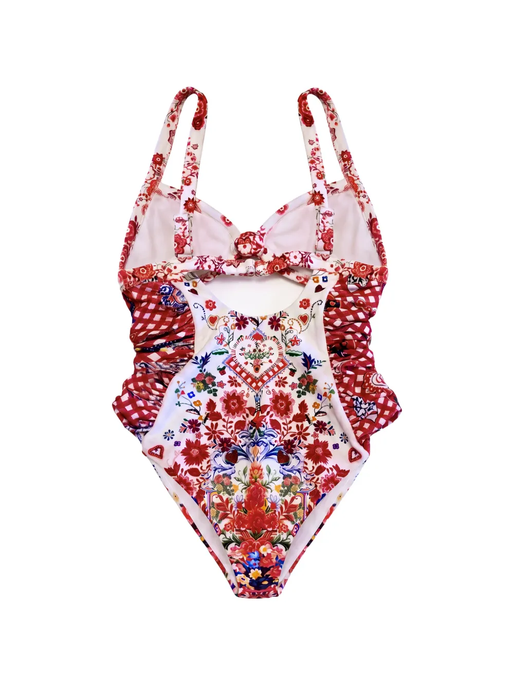 Camilla Strandkleding met korte mouwen Wit