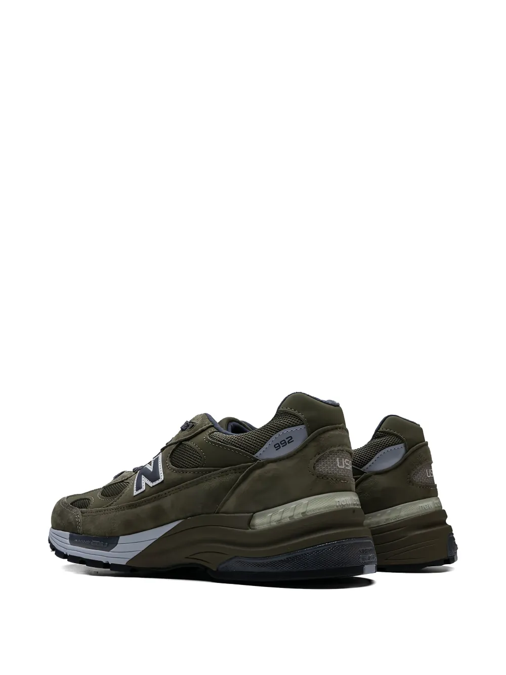 New Balance MADE in USA 992 sneakers met vlakken Groen