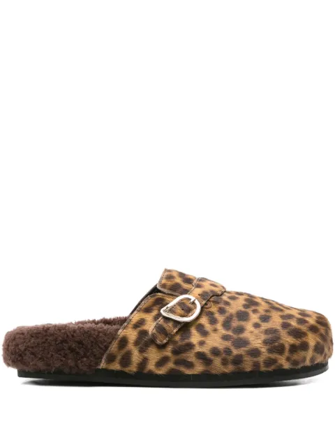 Ancient Greek Sandals Vasilitsa leopard-print mules